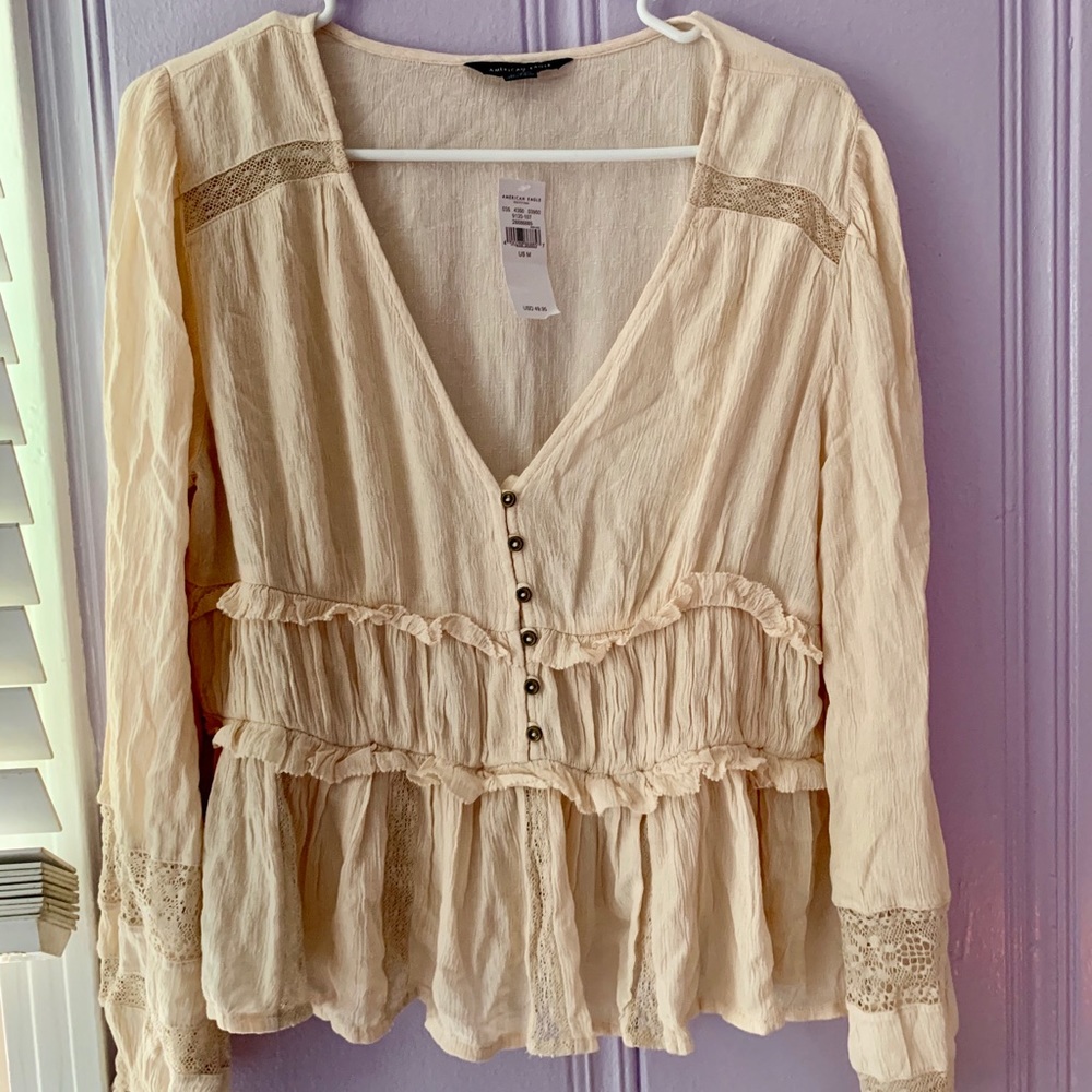 American Eagle Long Sleeve Blouse